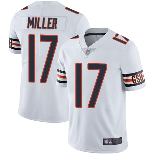 Chicago Bears Limited White Men Anthony Miller Road Jersey NFL Football #17 Vapor Untouchable->women nfl jersey->Women Jersey